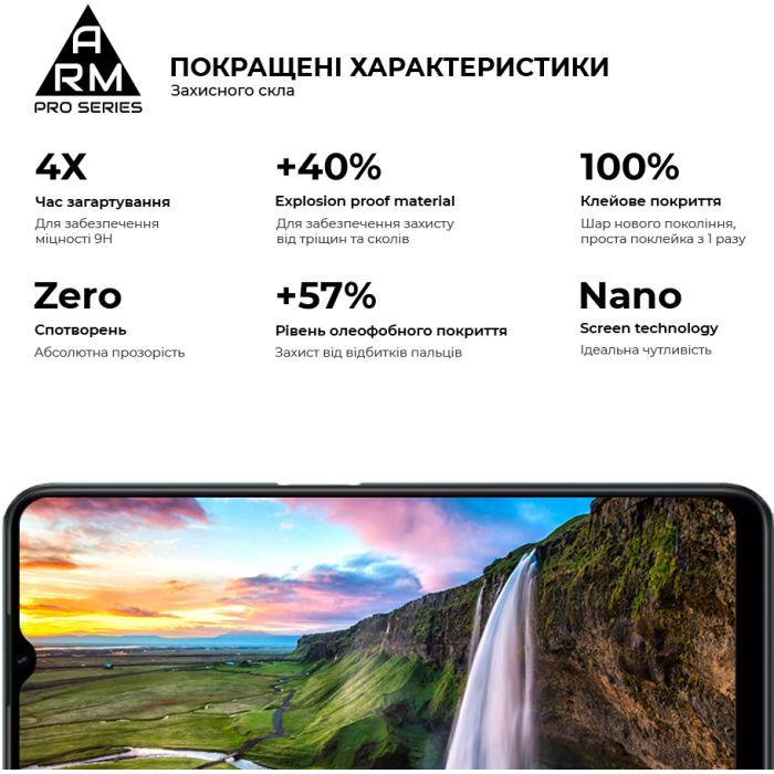Скло захисне Armorstandart Pro Realme C30/C30s/C33 Black (ARM64728) зображення 5