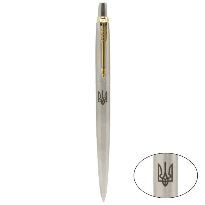 Ручка кулькова Parker JOTTER 17 UKRAINE SS GT BP Тризуб (16032_TR) зображення 2
