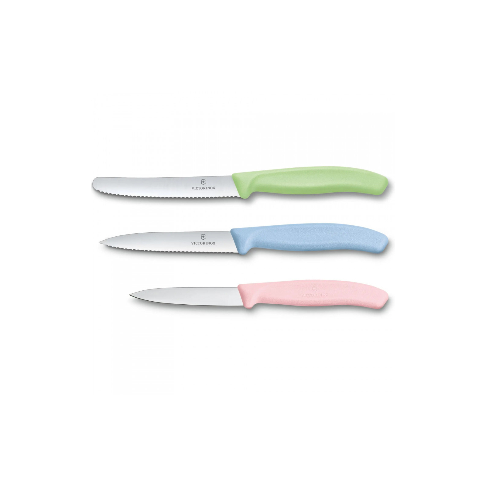 Набір ножів Victorinox SwissClassic Paring Set 3 шт Light Pink, Blue, Green (6.7116.34L3) зображення 2