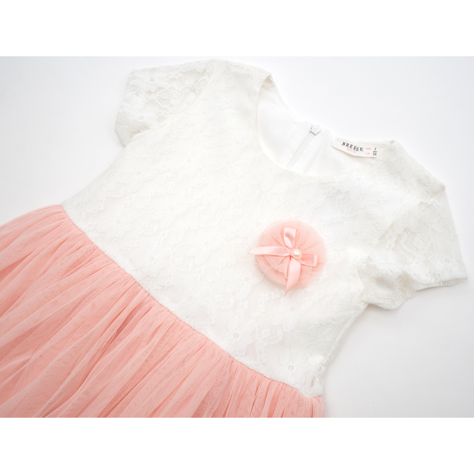 Платье Breeze с фатиновой юбкой (10671-104G-peach) изображение 3