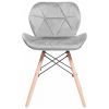 Кухонний стілець GT Racer X-D28 Plus Velvet Gray зображення 2
