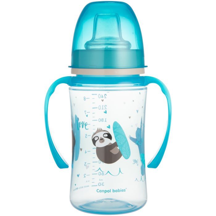 Поильник-непроливайка Canpol babies EasyStart 240 мл -Sweet fun синя (35/208_blu)