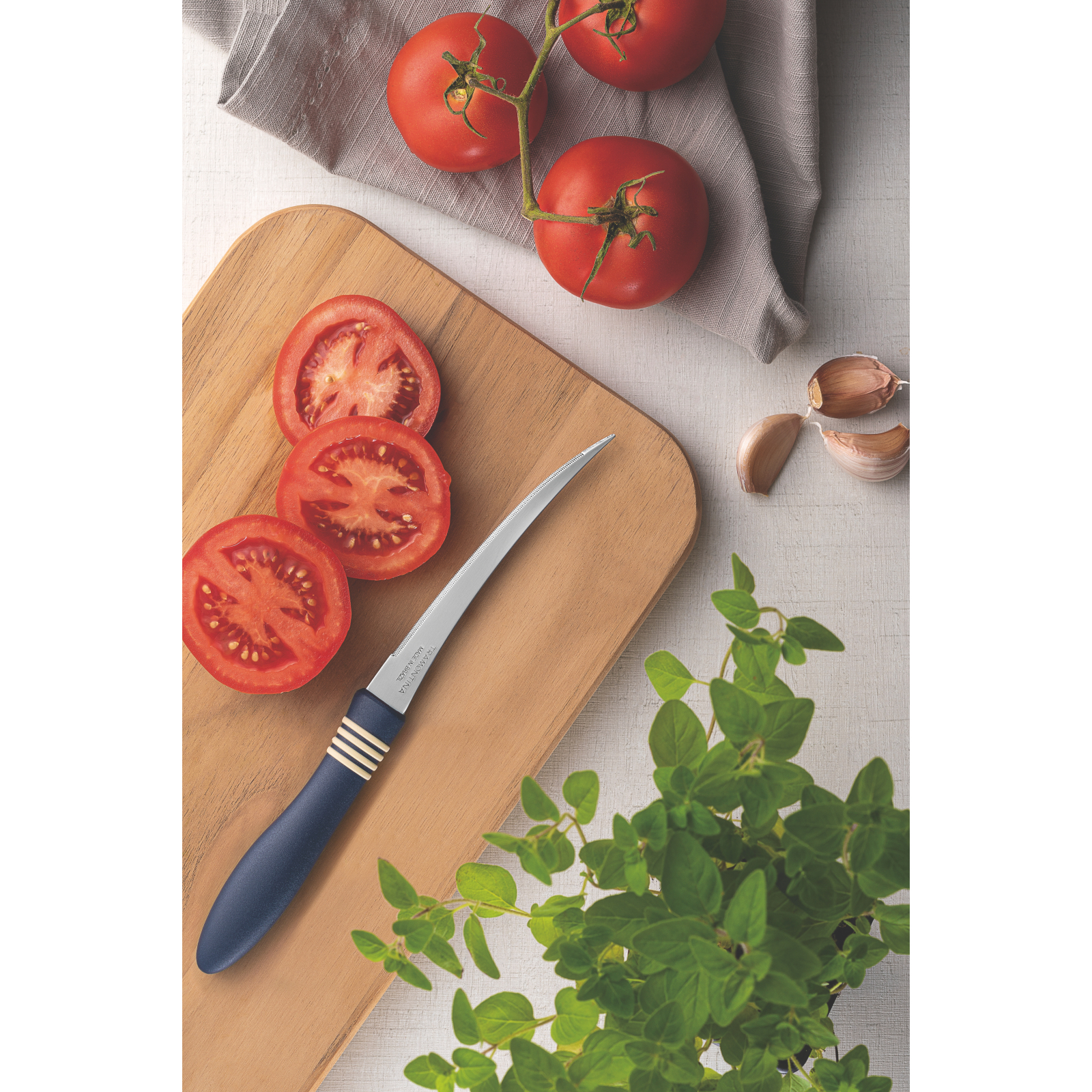 Набір ножів Tramontina Cor Cor Tomato Blue 127 мм 2 шт (23462/235) зображення 2