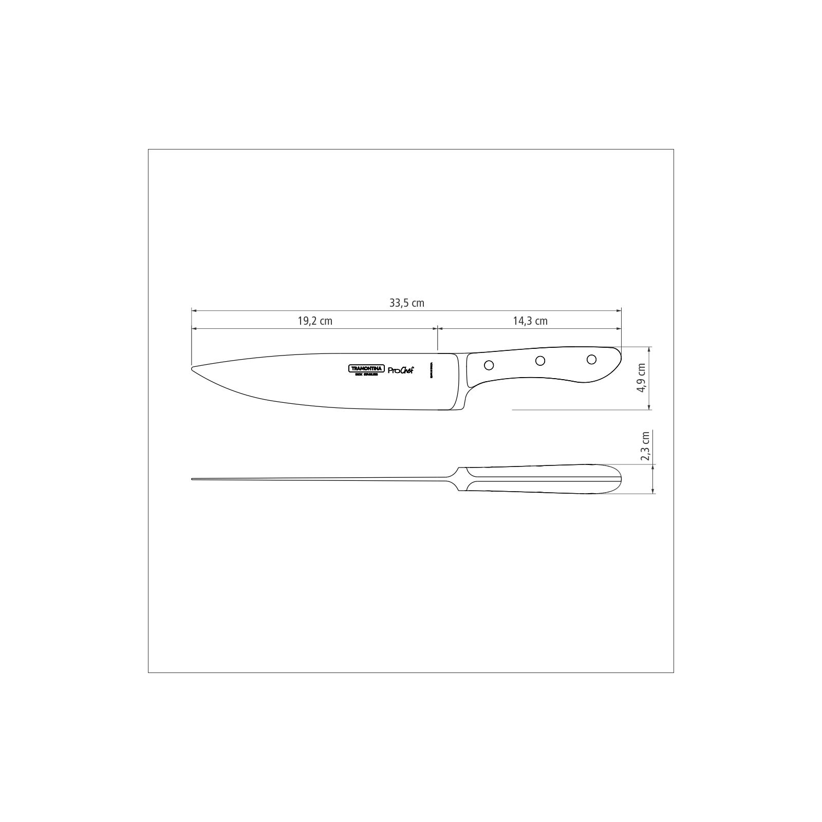 Кухонный нож Tramontina Prochef 203 мм (24161/008) изображение 2