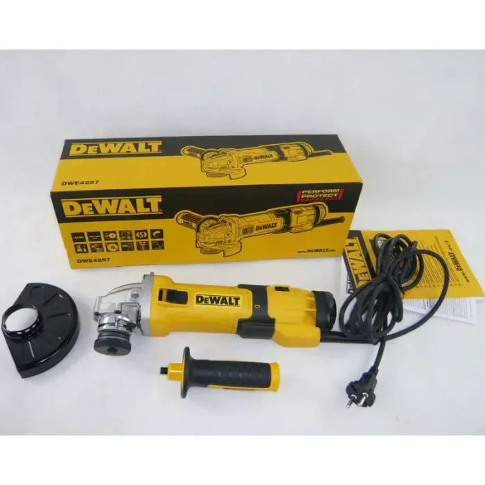 Шлифовальная машина DeWALT 1500 Вт, 2800-10000 об/мин, d=125 мм (DWE4257) изображение 7