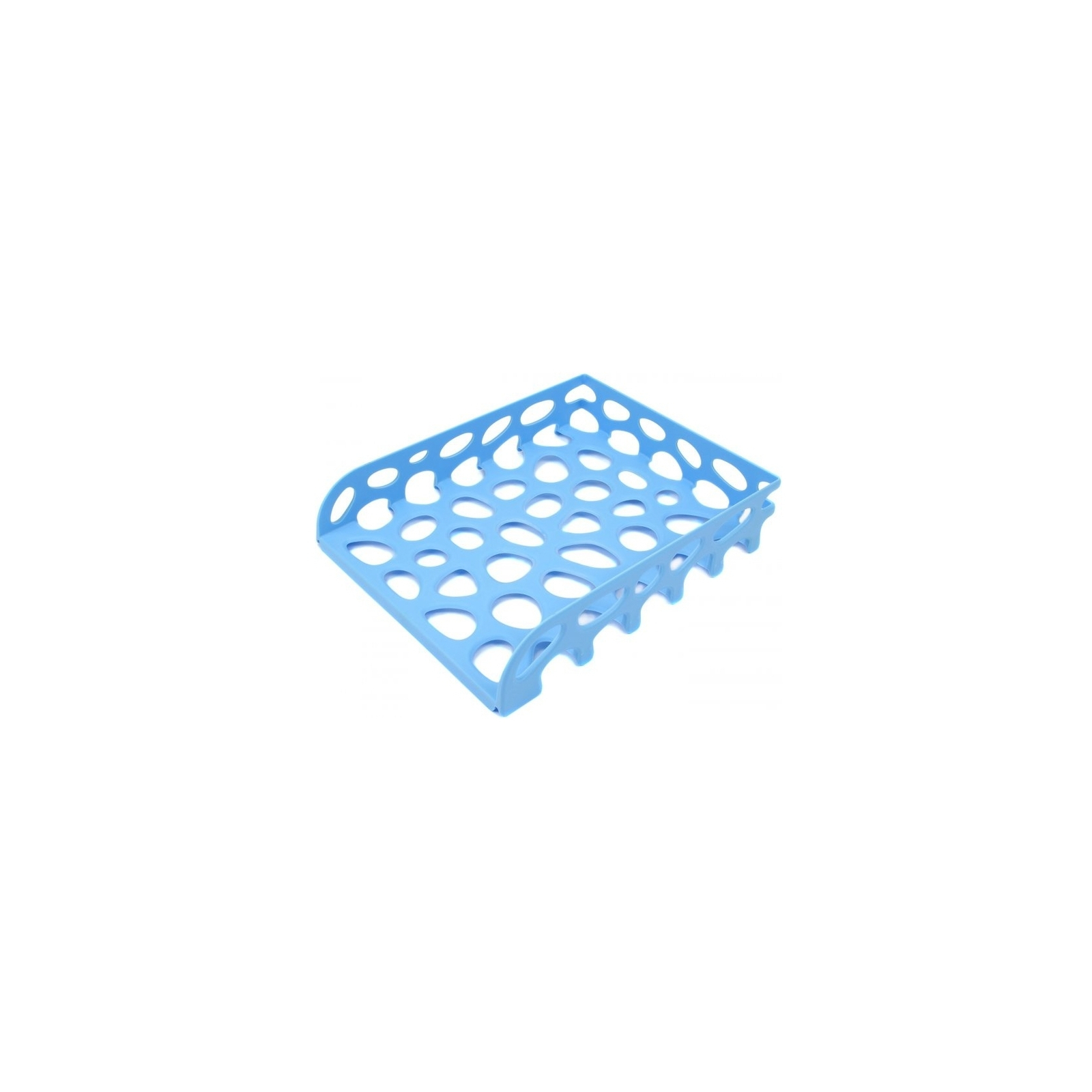 Лоток для паперів Optima горизонтальний пластик, блакитний (O36345)