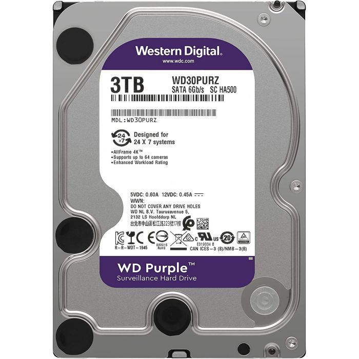 Жесткий диск 3.5" 2TB WD (WD23PURZ)
