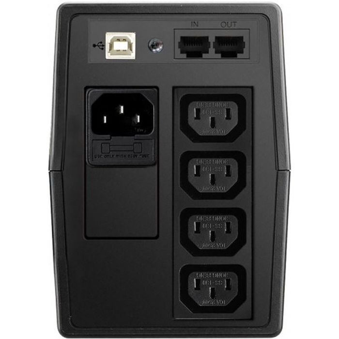 Пристрій безперебійного живлення FSP FP650, USB, IEC (PPF3601405) зображення 3
