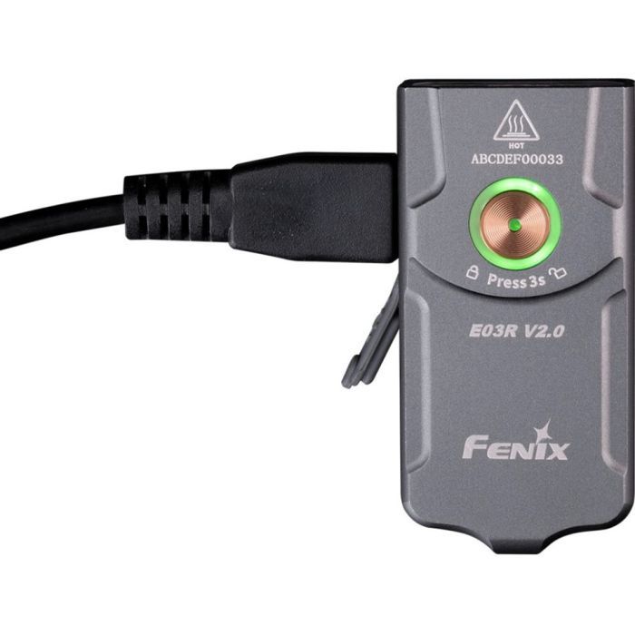 Фонарь Fenix E03R V2.0 Blue (E03RV20BL) изображение 3