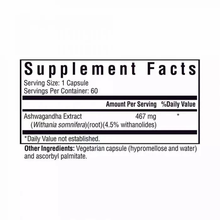 Травы Seeking Health Экстракт ашваганды, 467 мг, Ashwagandha Extract, 60 капсул (SKH-52014) изображение 2