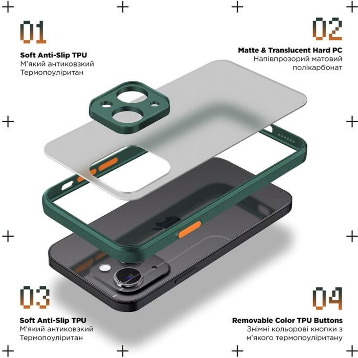 Чехол для мобильного телефона Armorstandart Frosted Matte Xiaomi Redmi 12 4G Blue (ARM68551) изображение 2