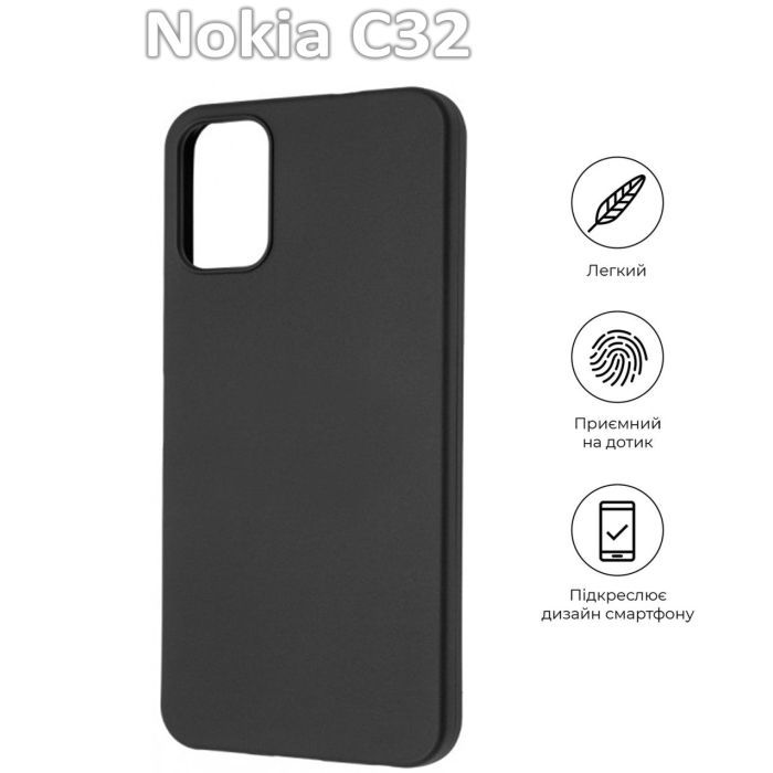 Чехол для мобильного телефона BeCover Nokia C32 Black (709622) изображение 4