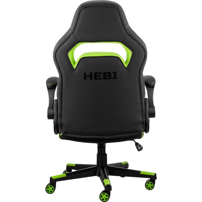 Крісло ігрове 2E Gaming Hebi Black/Green (2E-GC-HEB-BK) зображення 3