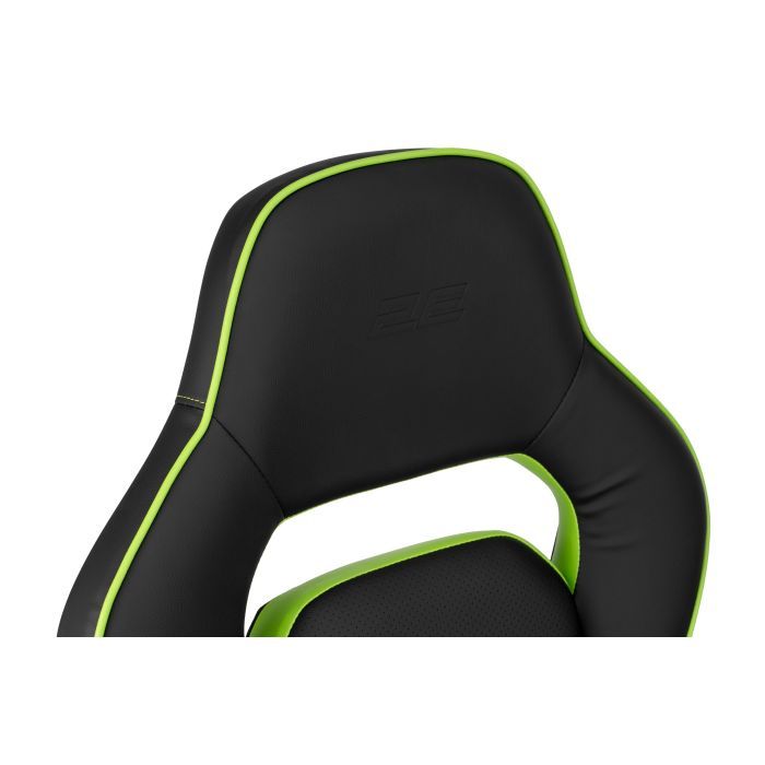 Крісло ігрове 2E Gaming Hebi Black/Green (2E-GC-HEB-BK) зображення 6