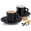 Набір чашок Kela Mattia з блюдцем для еспресо 4 предмета Чорний (12750) зображення 2