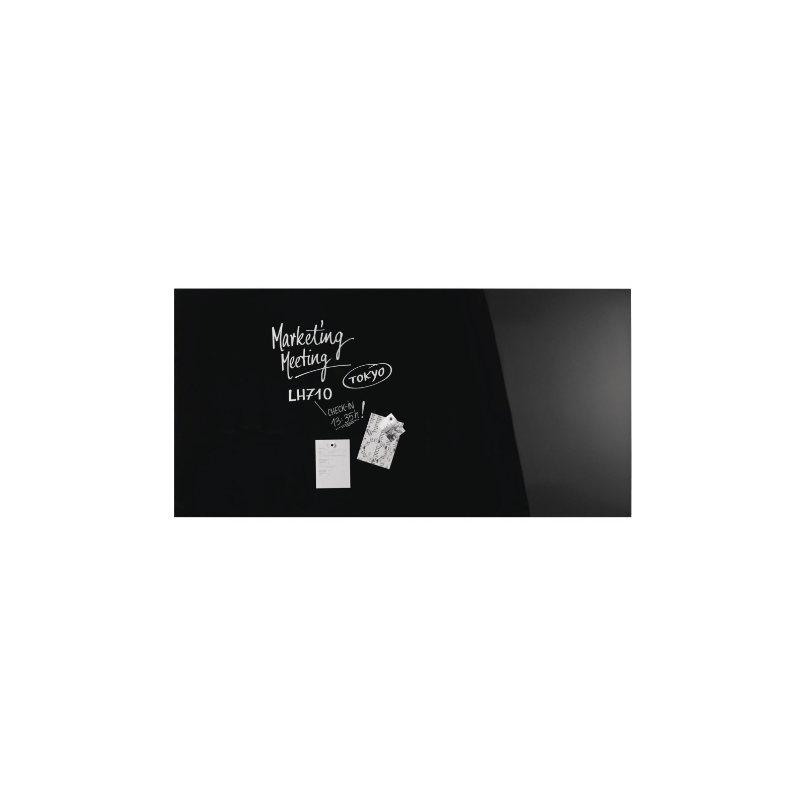 Офісна дошка Magnetoplan скляна магнітно-маркерна 2000x1000 чорна Glassboard-Black (13409012) зображення 5