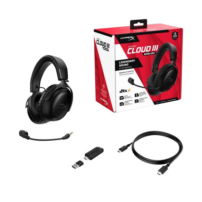 Наушники HyperX Cloud III Wireless Black-Red (77Z46AA) изображение 8