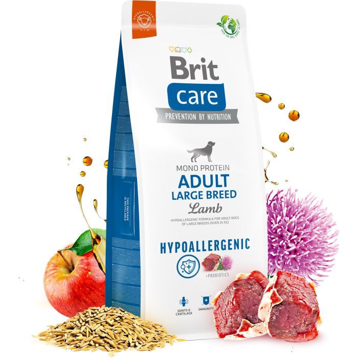 Сухий корм для собак Brit Care Dog Hypoallergenic Adult Large Breed з ягням 3 кг (8595602559084) зображення 4