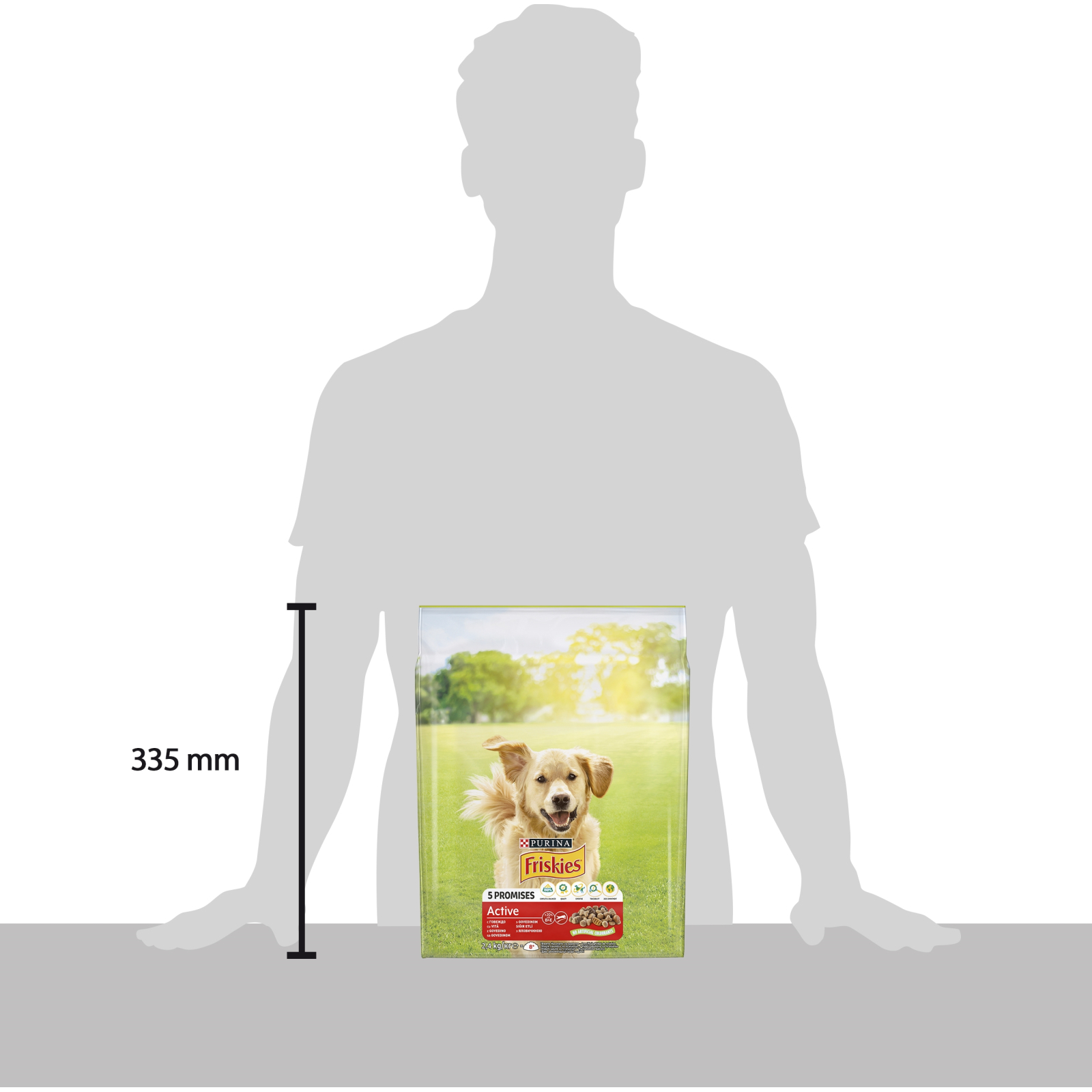 Сухой корм для собак Purina Friskies Active с говядиной 2.4 кг (7613034232229) изображение 4