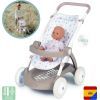 Коляска для кукол Smoby Baby Nurse Прогулка с корзиной Розовая пудра (254018) изображение 2