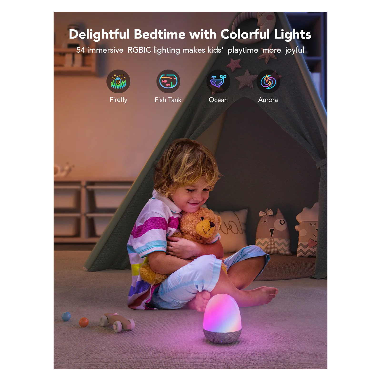 Світильник Govee H6057 RGBIC Night Light Білий (H6057301) зображення 21