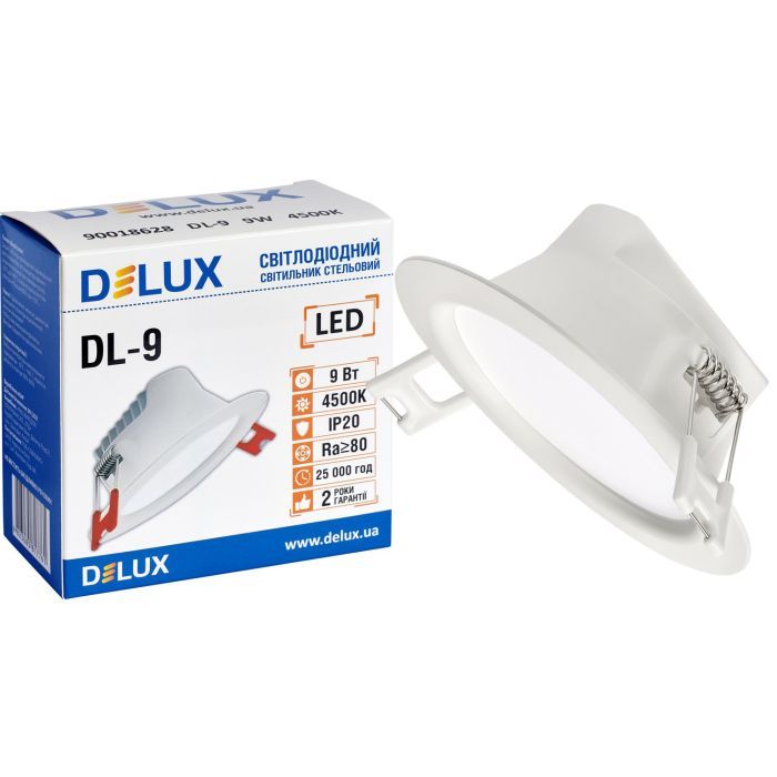 Светильник Delux DL-9 4500К 9Вт 720лм 230В D110мм (90018628) изображение 3