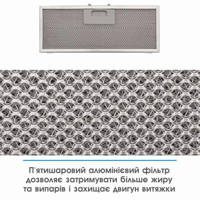 Витяжка кухонна Eleyus UNIA 1200 LED 52 WH зображення 8