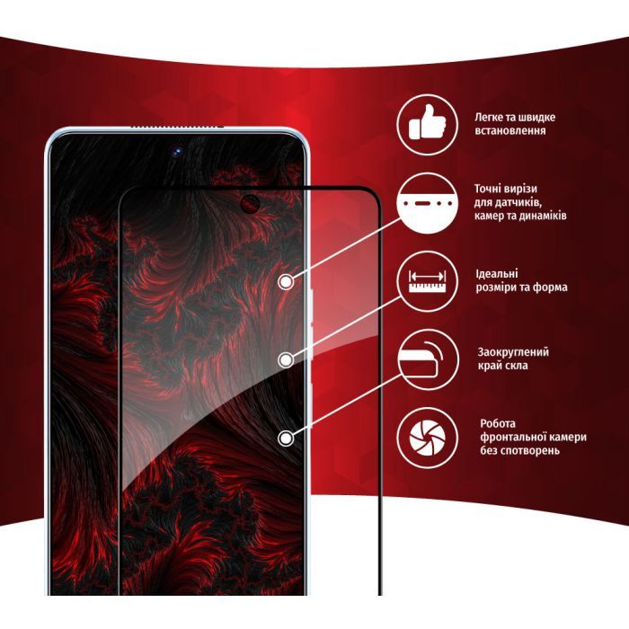 Скло захисне Intaleo Full Glue Tecno Camon 19/19 Pro (1283126547270) зображення 2
