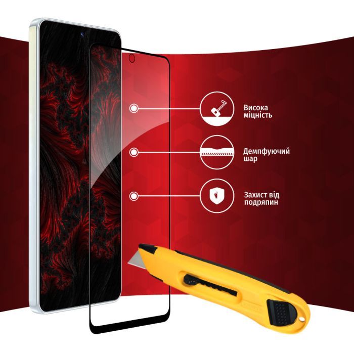 Скло захисне Intaleo Full Glue Tecno Camon 19/19 Pro (1283126547270) зображення 4