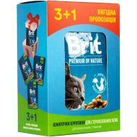 Влажный корм для кошек Brit Premium Cat с курицей для стерилизованных 3+1 100 г (2700000030356) изображение 3
