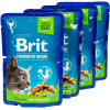 Вологий корм для кішок Brit Premium Cat з куркою для стерилізованих 3+1 100 г (2700000030356) зображення 5
