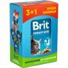 Влажный корм для кошек Brit Premium Cat с курицей для стерилизованных 3+1 100 г (2700000030356)