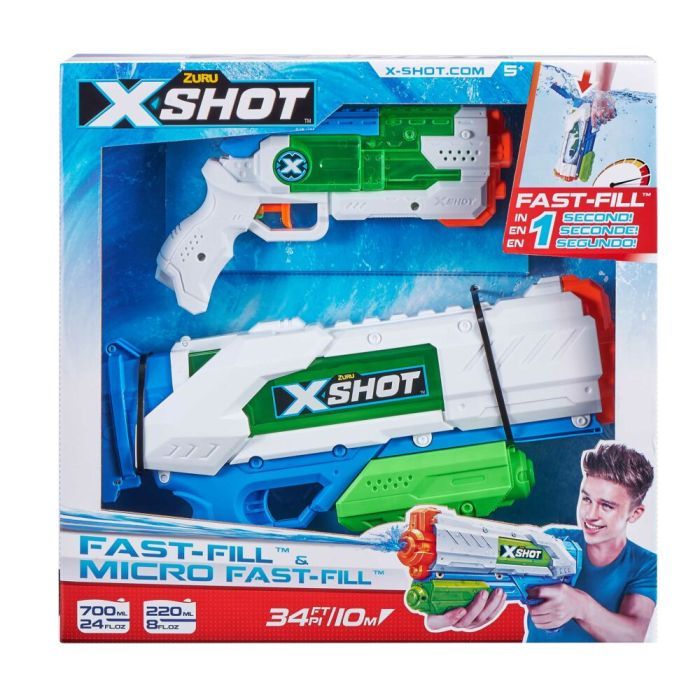 Игрушечное оружие Zuru X-Shot Набор водяных бластеров Fast Fill Medium And Small (56225)