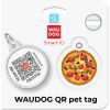 Адресник для тварин WAUDOG Smart ID з QR паспортом "Піца", коло 30 мм (230-4038) зображення 5