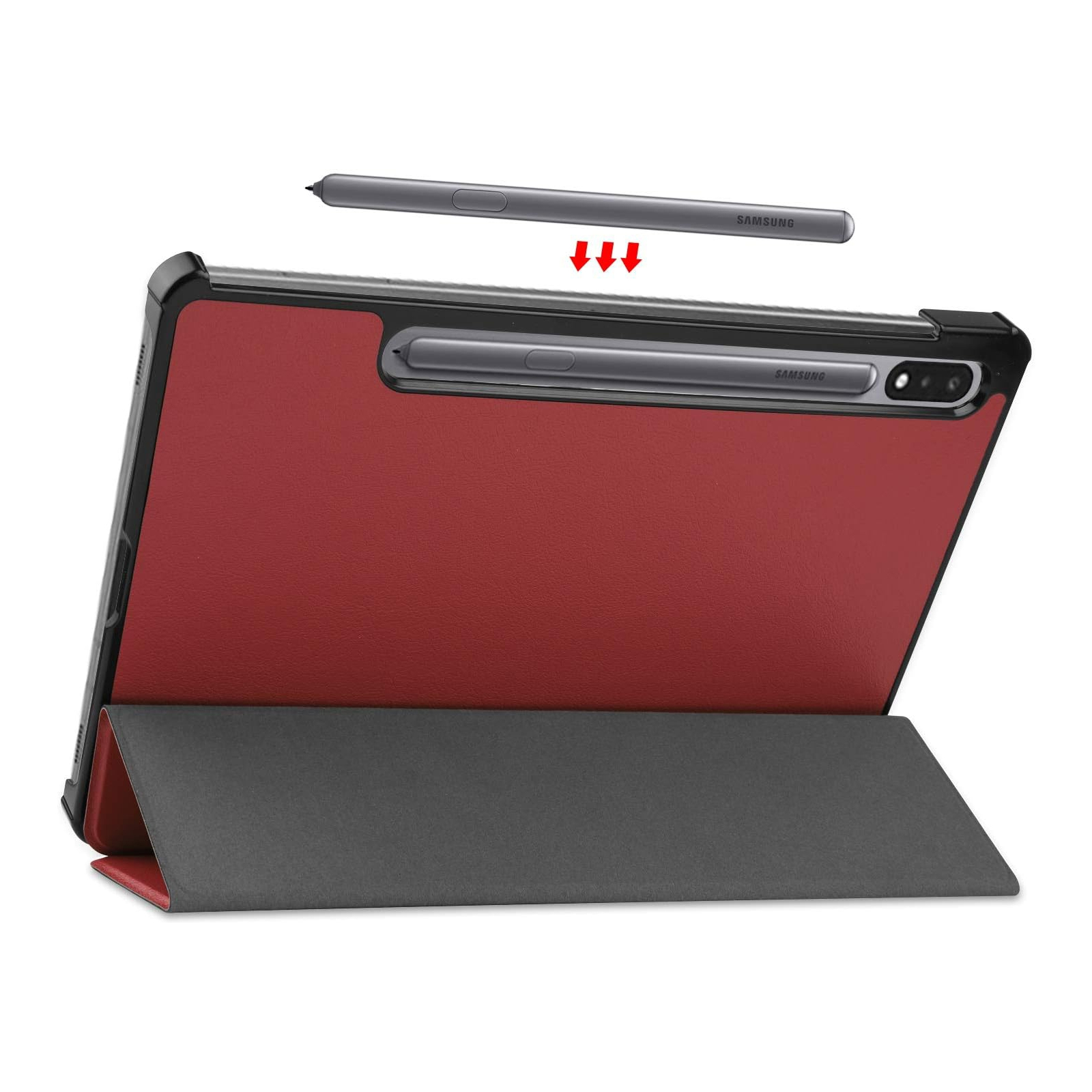 Чехол для планшета BeCover Smart Case Samsung Tab S9 (SM-X710/SM-X716)/S9 FE (SM-X510/SM-X516B) 11.0" Red Wine (709893) изображение 4