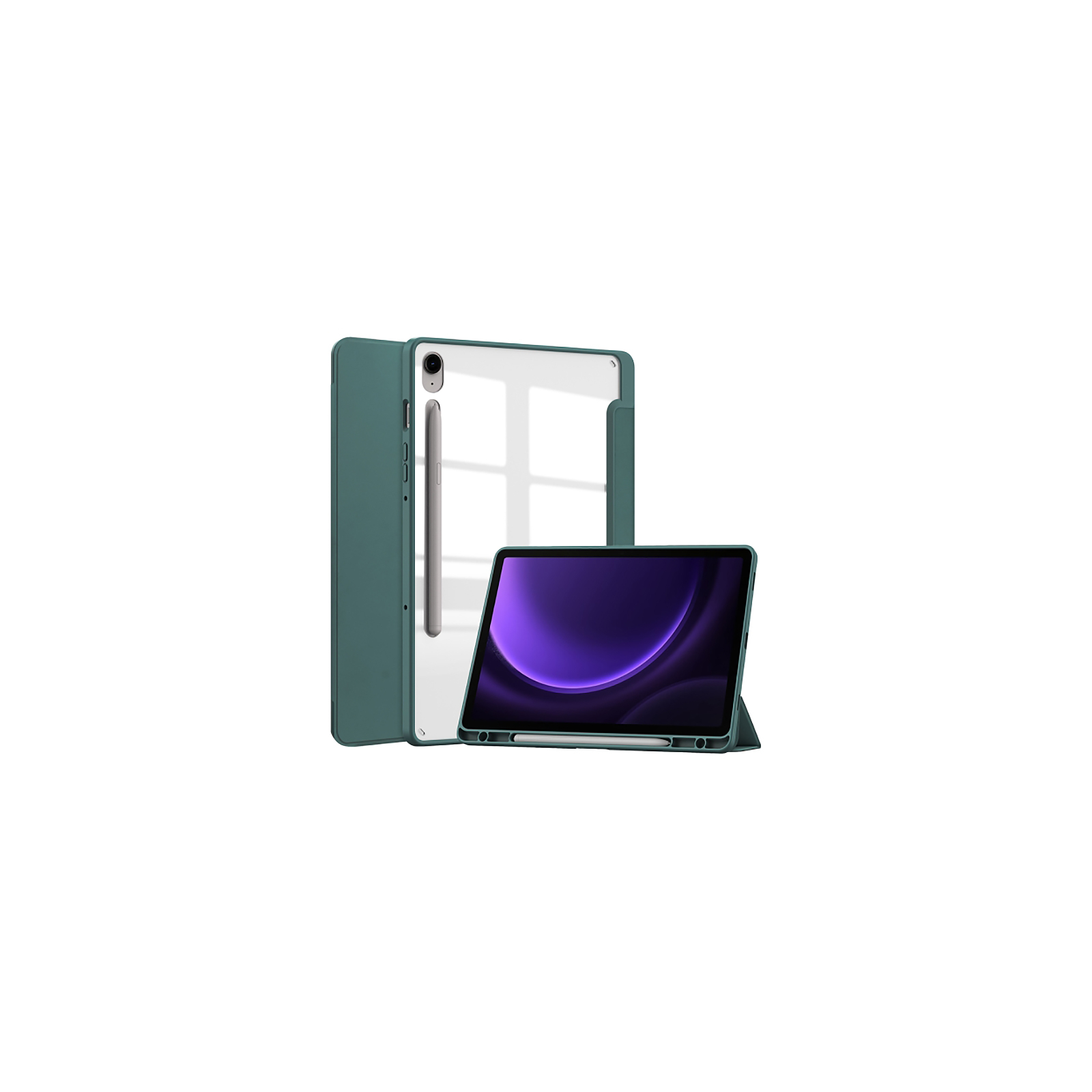 Чохол до планшета BeCover Soft Edge stylus holder Samsung Tab S9 (SM-X710/SM-X716)/S9 FE (SM-X510/SM-X516B) 11.0" Dark Gre (710440) зображення 2
