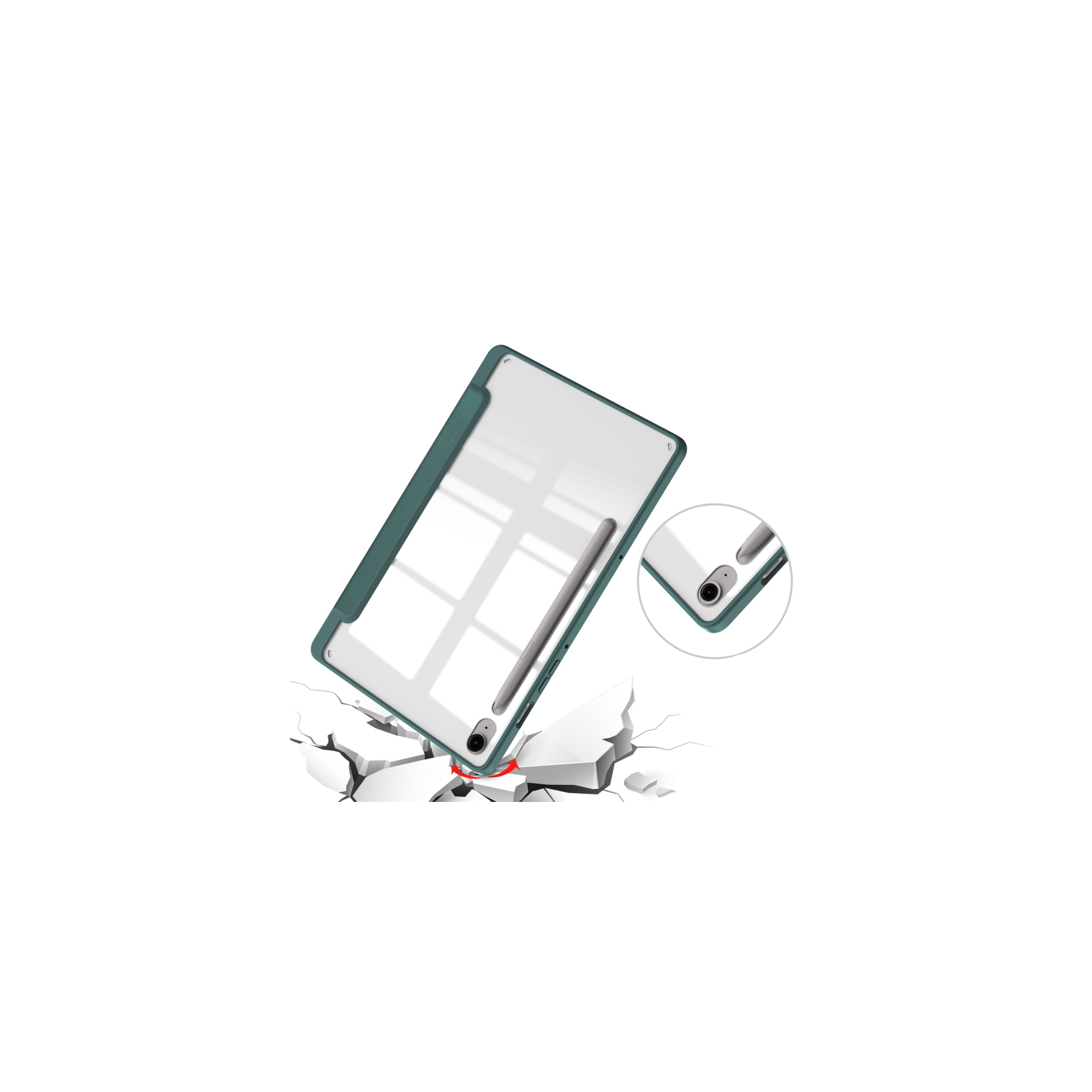Чехол для планшета BeCover Soft Edge stylus holder Samsung Tab S9 (SM-X710/SM-X716)/S9 FE (SM-X510/SM-X516B) 11.0" Light Bl (710441) изображение 3