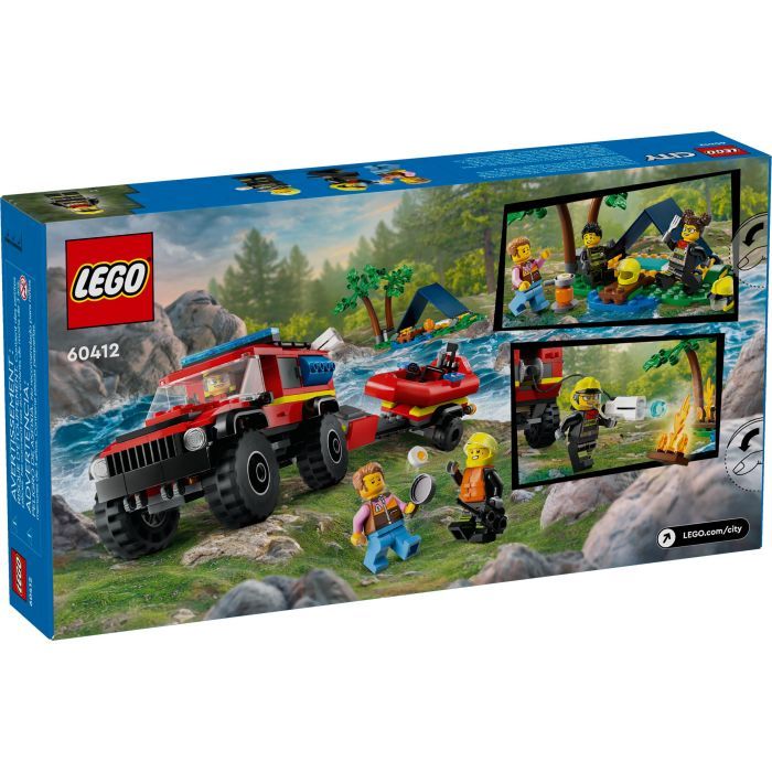 Конструктор LEGO City Пожарный внедорожник со спасательной лодкой 301 деталей (60412) изображение 6