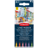 Лайнер Derwent набор Line Maker Colour 6 шт, цветные (5028252595971)