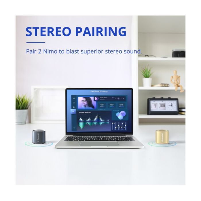 Акустична система Tronsmart Nimo Mini Speaker Polar Black + Nimo Mini Speaker Go (994703) зображення 8