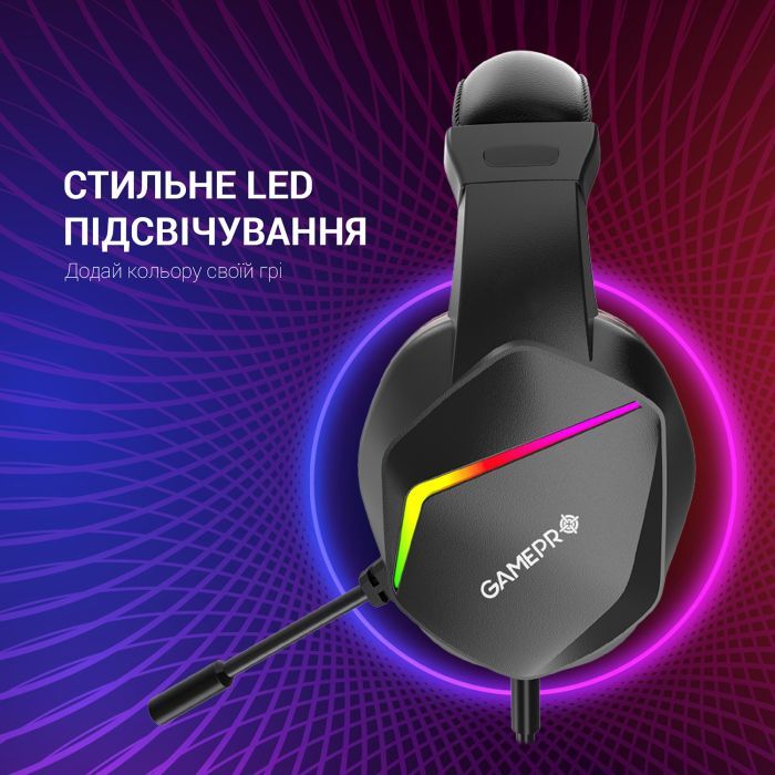 Наушники GamePro HS311 RGB Black/Red (HS311) изображение 11