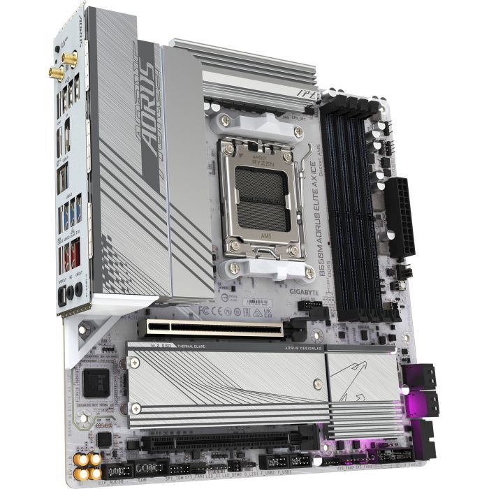 Материнская плата GIGABYTE B650M AORUS ELITE AX ICE (B650M A ELITE AX ICE) изображение 2