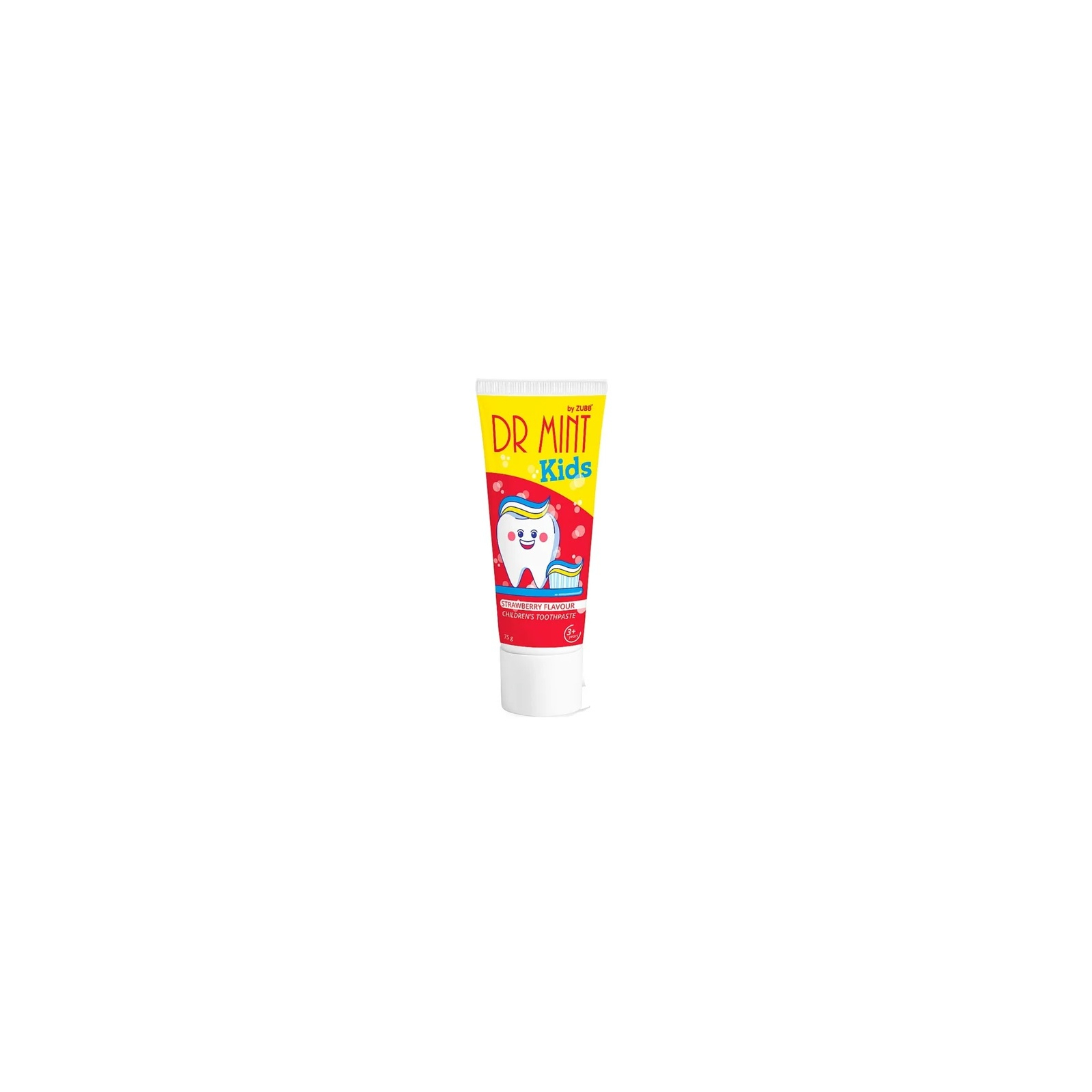 Детская зубная паста Dr Mint by Zubb Kids Strawberry Flavour 75 г (4823015937026)