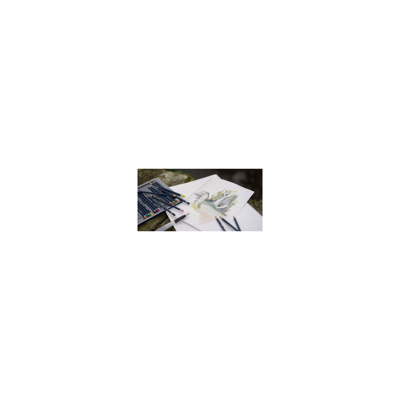 Карандаши цветные Derwent WatercolourWatercolour акварельные, 12 цв. в металл. коробке акварельные, 12 цв. в металл. короб (5010255784513) изображение 3