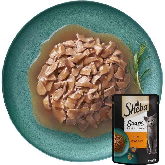 Влажный корм для кошек Sheba с индейкой в соусе 85 г (4770608265434) изображение 4