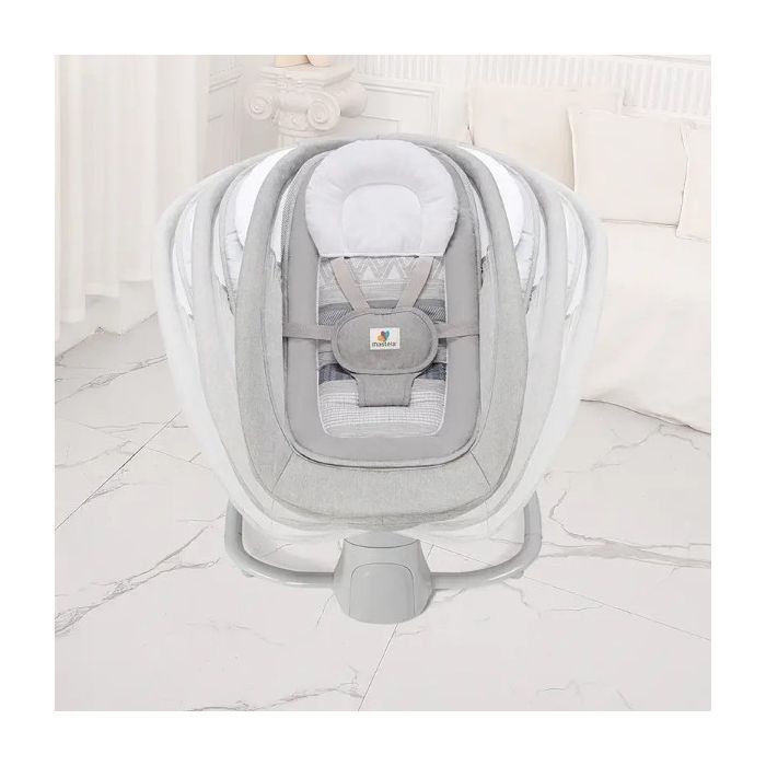 Крісло-гойдалка Mastela Заколисуючий центр-шезлонг 4 в 1 light gray (Mastela 8113) зображення 4
