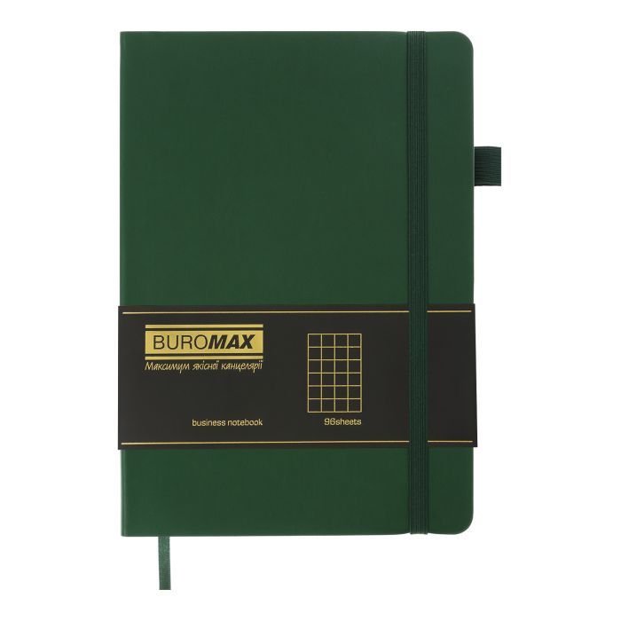 Книга записная Buromax Brief 96 листов А5 в клеточку темно-красный 96 листов (BM.295104-13) изображение 2