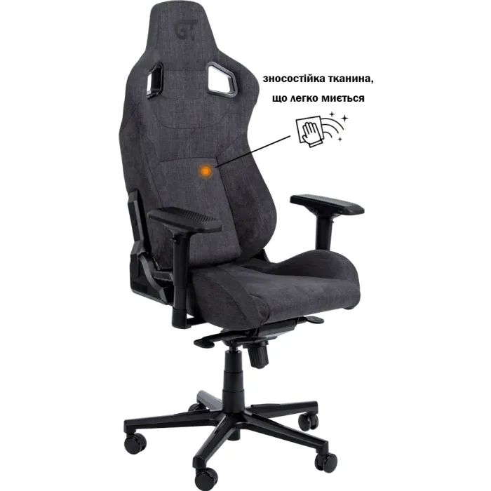 Кресло игровое GT Racer X-8005 Dark Gray изображение 2