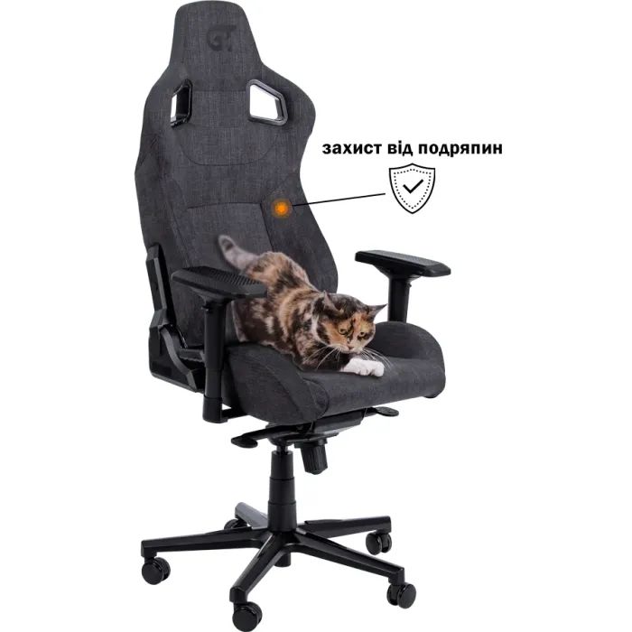 Кресло игровое GT Racer X-8005 Dark Gray изображение 3
