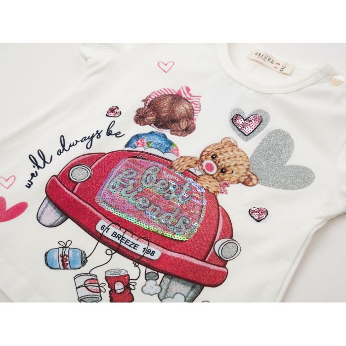 Футболка дитяча Breeze BEST FRIENDS (14114-86G-beige) зображення 3